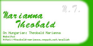 marianna theobald business card